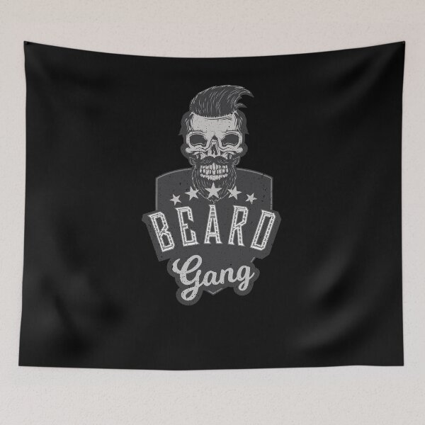 Item preview, Funny Beard Retro Facial Hair Mustache Beard Gang designed and sold by ChromanautMerch.