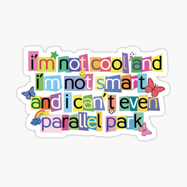 Sour Brutal Parking Lyric Sticker