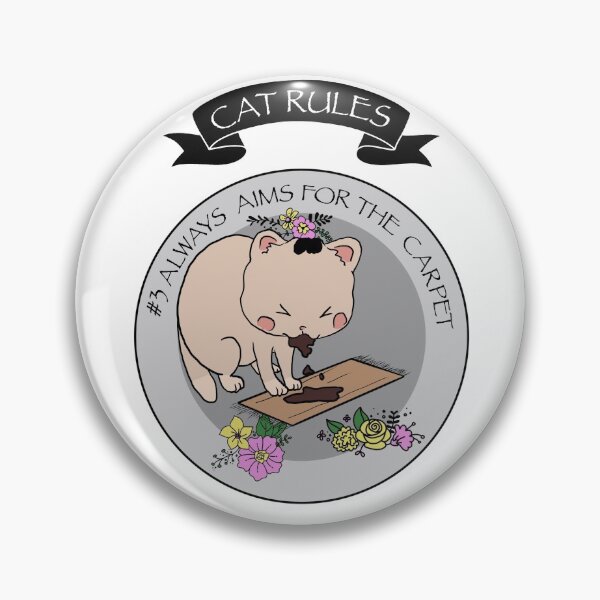 Item preview, Cat vomits on carpet - Cat rules #3- always aims for the carpet designed and sold by LoonyM.