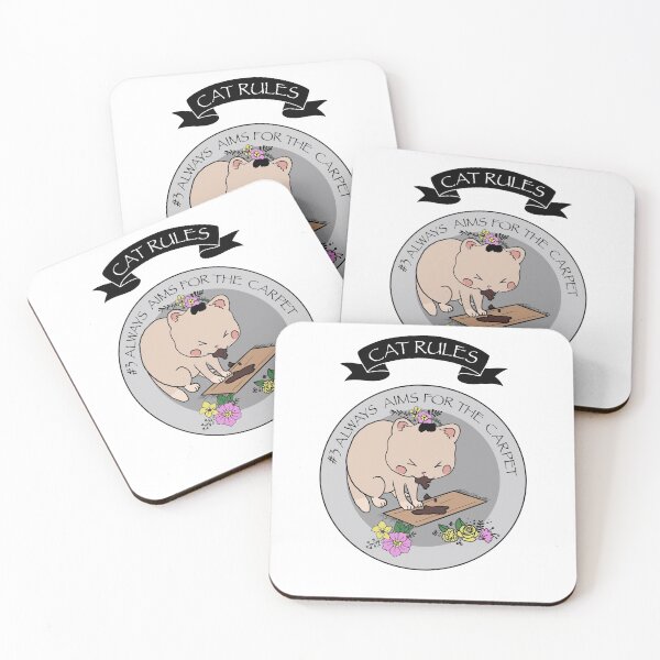 Item preview, Cat vomits on carpet - Cat rules #3- always aims for the carpet designed and sold by LoonyM.