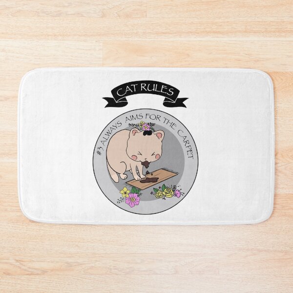 Item preview, Cat vomits on carpet - Cat rules #3- always aims for the carpet designed and sold by LoonyM.