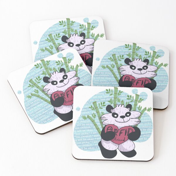 Item preview, "ARFID Friend" Panda With Affirmations designed and sold by OhUnicornLord.