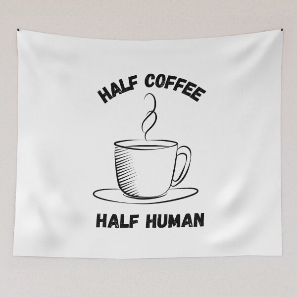 Item preview, Half human half coffee designed and sold by HasnaanMohsin.