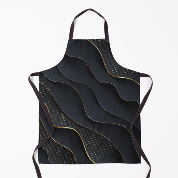 Item preview, Abstract black and gold Waves Lines Design Modern Contemporary designed and sold by WearWolfDesigns.