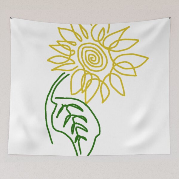 Item preview, Simple sunflower line art designed and sold by Phoebew03.