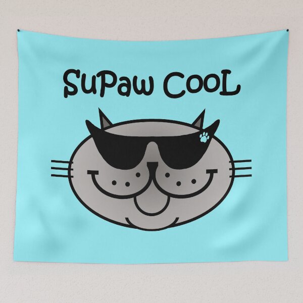 Item preview, SuPaw CooL - Blue Point Siamese Cat designed and sold by RawSunArt.