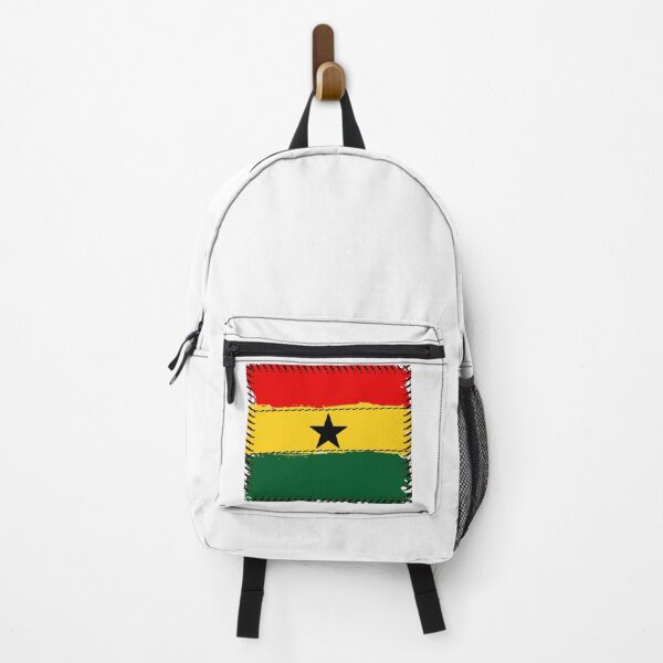 Item preview, Ghana Flag Sewn/Stitched Pieces of Fabrics Effect Design [#227] designed and sold by AfriStyleUK.