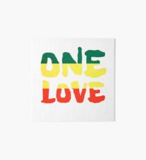 One Love Reggae Rasta Peace Weed Stoner Art Board
