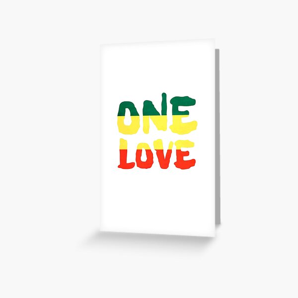 One Love Reggae Rasta Peace Weed Stoner Greeting Card For Sale By