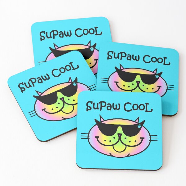 Item preview, SuPaw CooL - Pastel Rainbow designed and sold by RawSunArt.