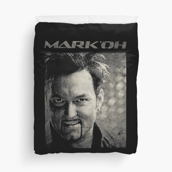 Mark 'Oh dj 90s eurodance electronica distressed vintage retro classic tshirt design Duvet Cover