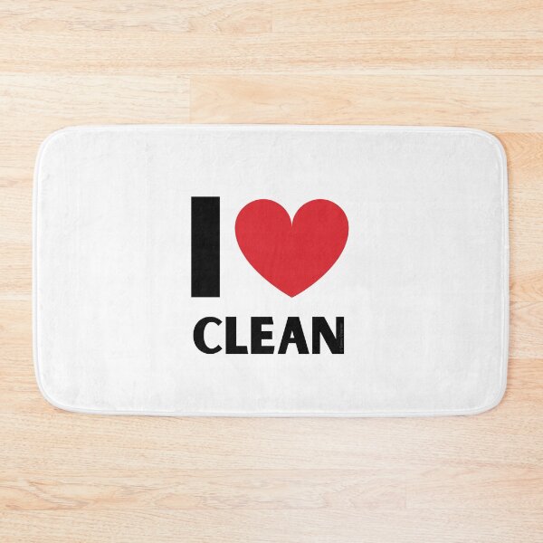 Item preview, I Love Clean Valentine Heart Fun Cleaning Lady Gifts designed and sold by SavvyCleaner.