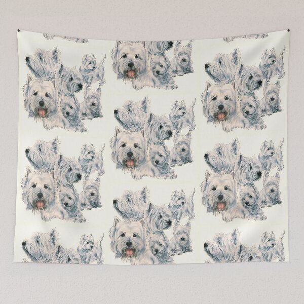 Item preview, West Highland White Terrier Montage designed and sold by BarbBarcikKeith.