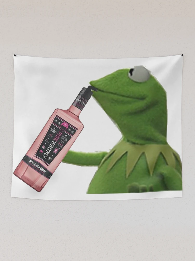 Green Frog Doll Sipping Pink Drink  Tapestry for Sale by BuckskinMe