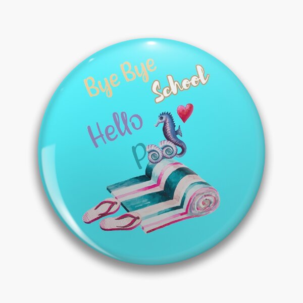 Item preview, Bye Bye School Hello Pool,Water Color Design  designed and sold by Amirebdesign.