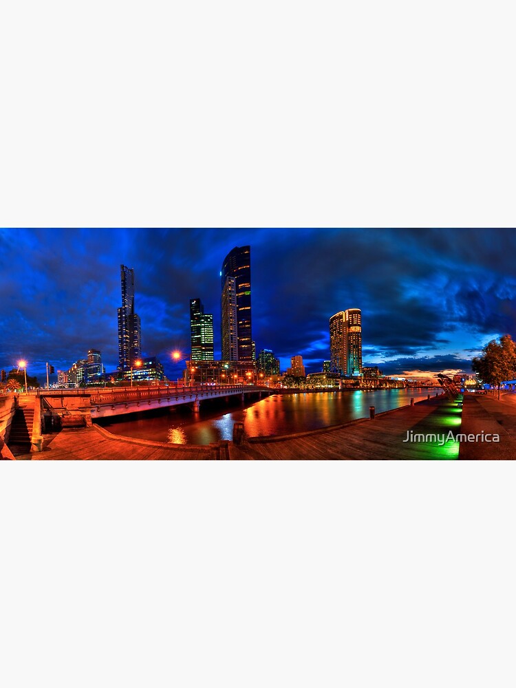 Thumbnail 3 of 3, Photographic Print, Melbourne's South Bank Panorama designed and sold by JimmyAmerica.