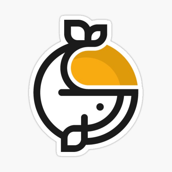 Whalinvest base logo Sticker
