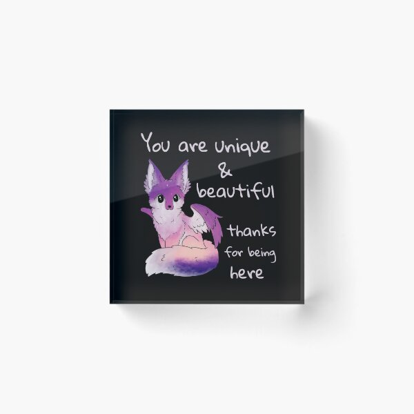 Item preview, You are unique & beautiful - Cosmic Fox designed and sold by TwistedEarth.