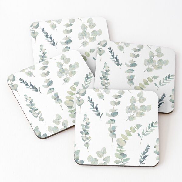 Item preview, Eucalyptus watercolor pattern designed and sold by ldinka.