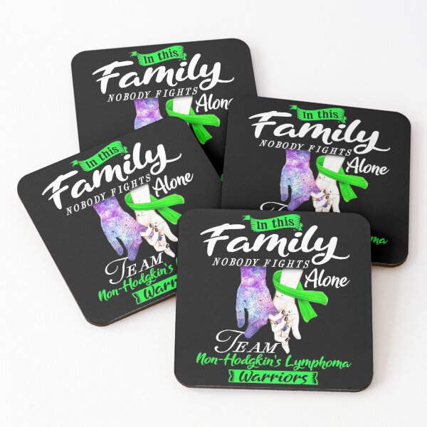 Item preview, In This Family Nobody Fights Alone Team Non-Hodgkin's Lymphoma Warrior designed and sold by deputylove.