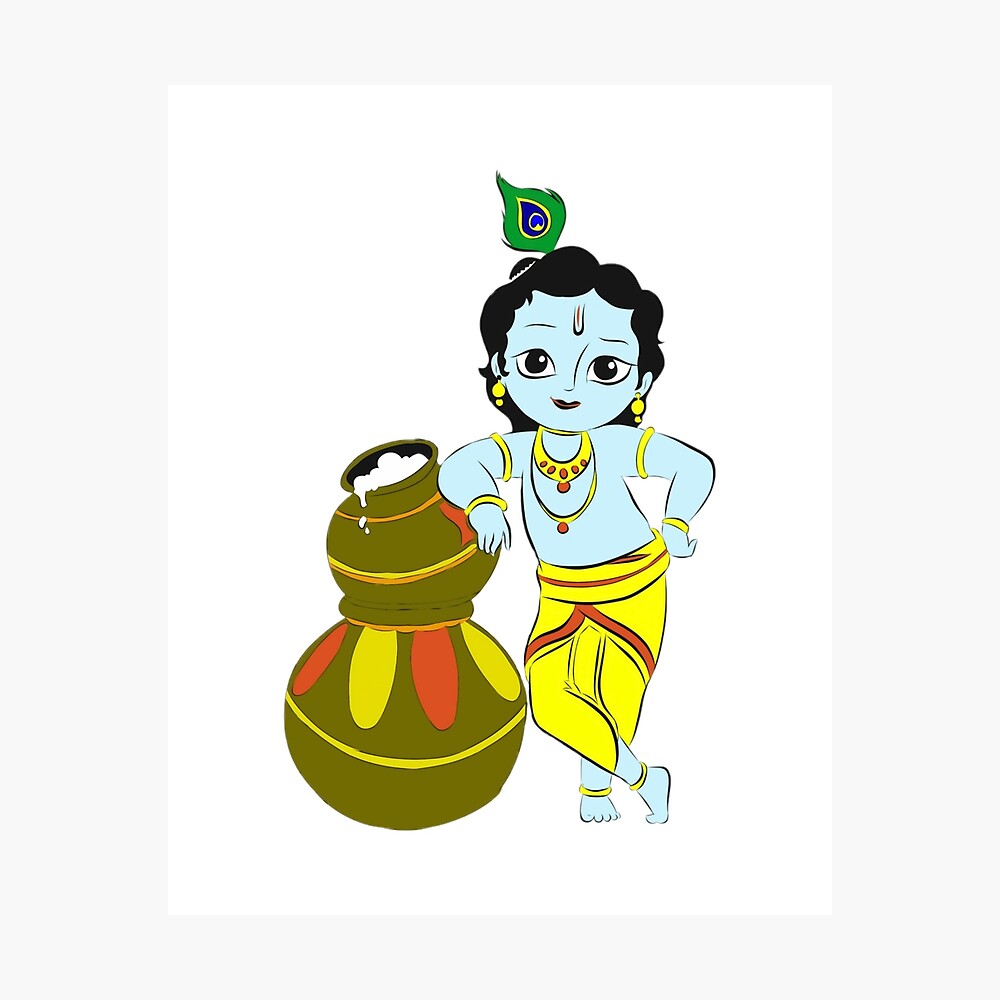 Lord Krishna with makhan Lord Krishna with makhan