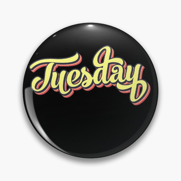 Item preview, Retro colorful font tuesday designed and sold by PrintsyGal.