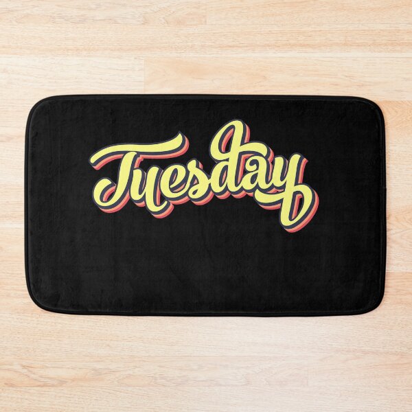 Item preview, Retro colorful font tuesday designed and sold by PrintsyGal.