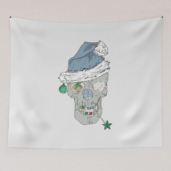 Item preview, skull in New Year's style designed and sold by Anastasiia Yurevych.
