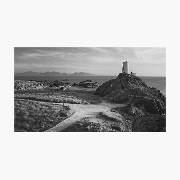 Item preview, The Path to Tŵr Mawr Monochrome designed and sold by neonlightphoto.