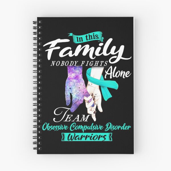 Item preview, In This Family Nobody Fights Alone Team Obsessive Compulsive Disorder Warrior designed and sold by deputylove.