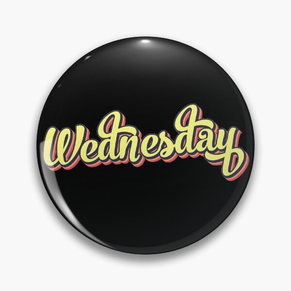 Item preview, Retro colorful font wednesday designed and sold by PrintsyGal.