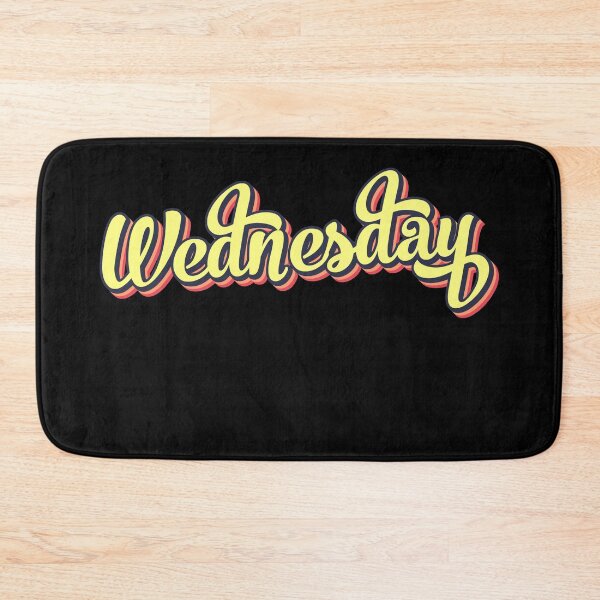 Item preview, Retro colorful font wednesday designed and sold by PrintsyGal.
