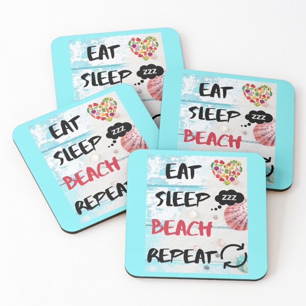 Item preview, Eat Sleep Beach Repeat designed and sold by 52andretired.