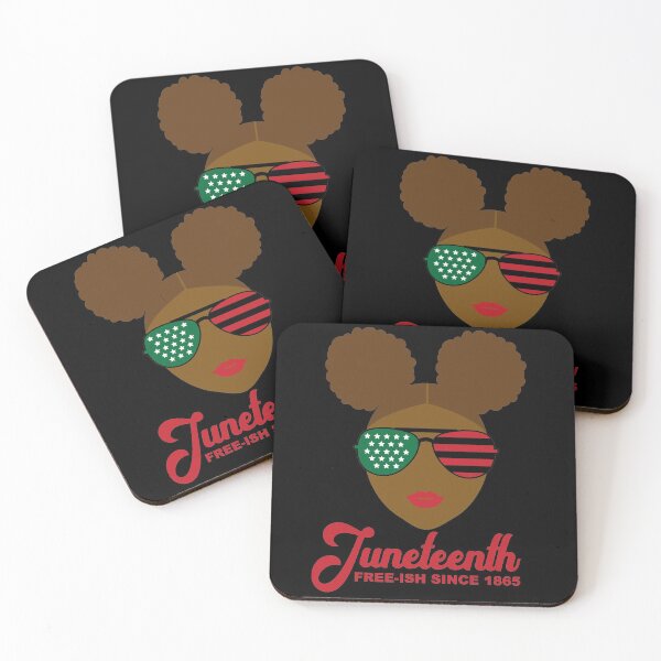 Item preview, Juneteenth Free-Ish Since 1865 Afro Puffs African Flag designed and sold by blackartmatters.