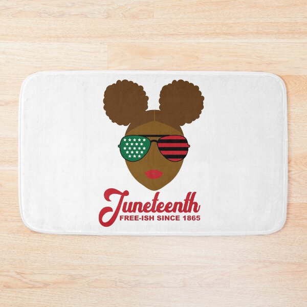 Item preview, Juneteenth Free-Ish Since 1865 Afro Puffs African Flag designed and sold by blackartmatters.