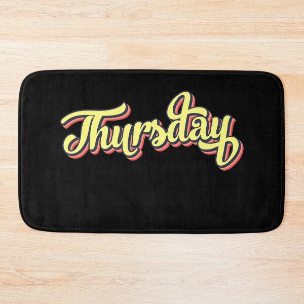 Item preview, Retro colorful font thursday designed and sold by PrintsyGal.