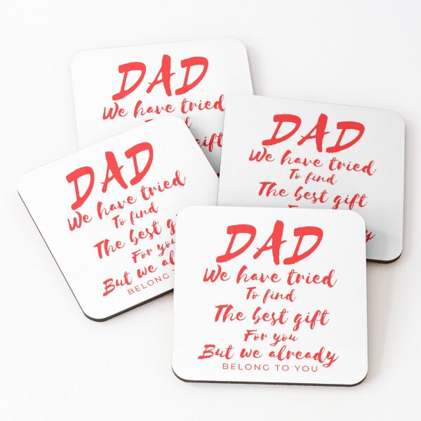 Item preview, Dad we have tride to find the best gift for you but we already belong to you, father day, best dad designed and sold by Lekrock.