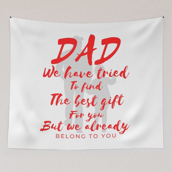 Item preview, Dad we have tride to find the best gift for you but we already belong to you, father day, best dad designed and sold by Lekrock.