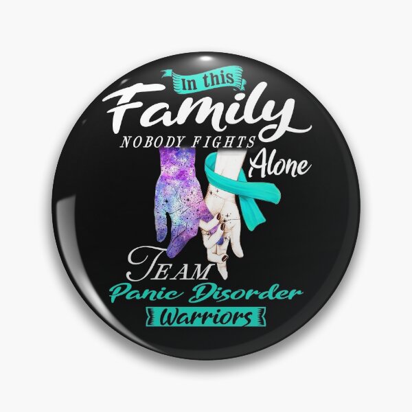 Item preview, In This Family Nobody Fights Alone Team Panic Disorder Warrior designed and sold by deputylove.
