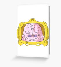 evil brain Greeting Card