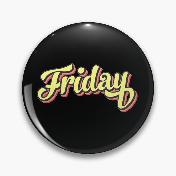 Item preview, Retro colorful font friday designed and sold by PrintsyGal.