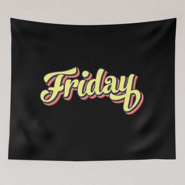 Item preview, Retro colorful font friday designed and sold by PrintsyGal.