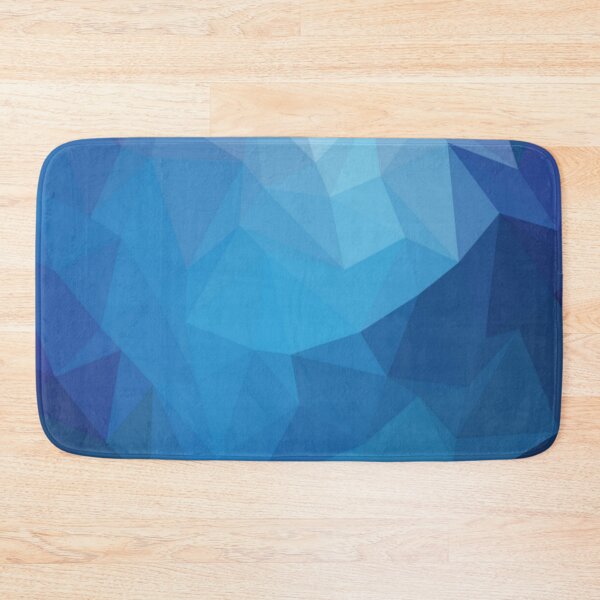 Item preview, Abstract blue light triangle polygon Rumpled abstract Geometric Triangle Shapes designed and sold by WearWolfDesigns.