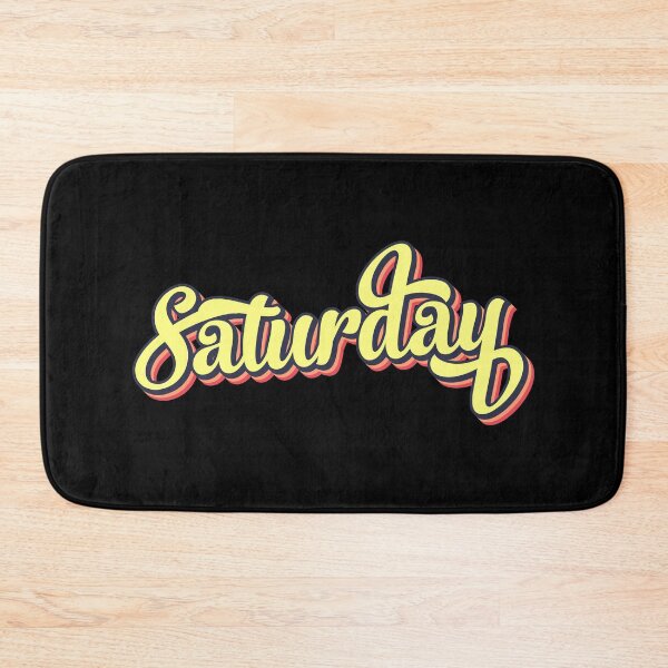 Item preview, Retro colorful font saturday designed and sold by PrintsyGal.
