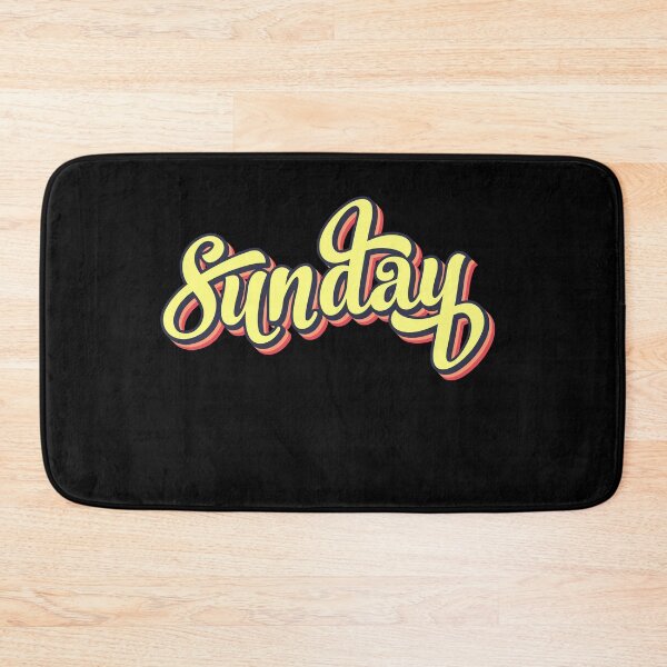 Item preview, Retro colorful font sunday designed and sold by PrintsyGal.