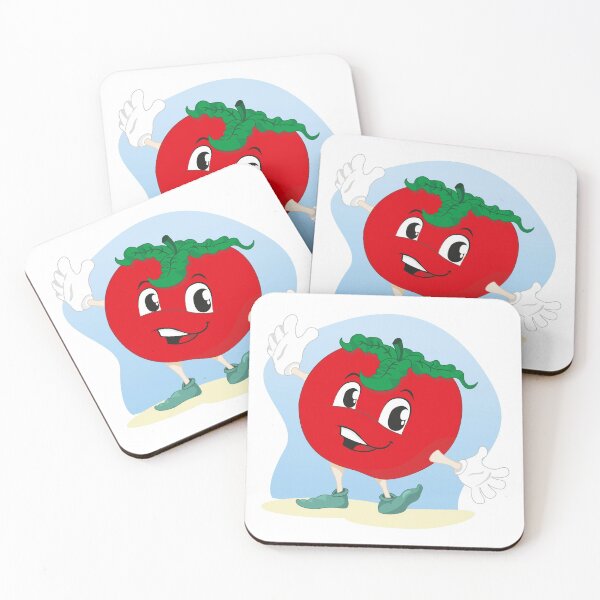 Item preview, Illustration vegetable tomato mascot. Ideal for children's stories and information designed and sold by LucianoCosmo.