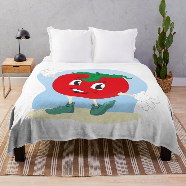 Item preview, Illustration vegetable tomato mascot. Ideal for children's stories and information designed and sold by LucianoCosmo.
