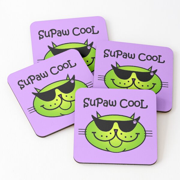 Item preview, SuPaw CooL - Meowgarita Green designed and sold by RawSunArt.