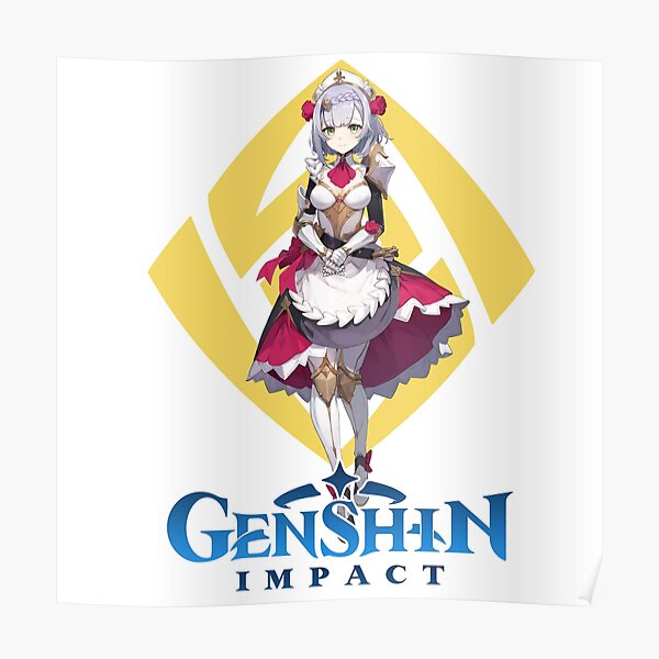 "Noelle Genshin Impact " Poster By Alaesart | Redbubble