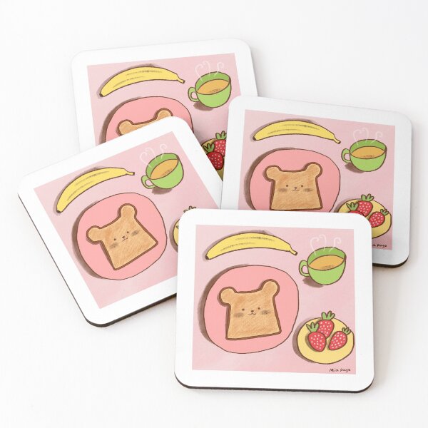 Item preview, adorable bear toast yummy breakfast designed and sold by Mia Page.